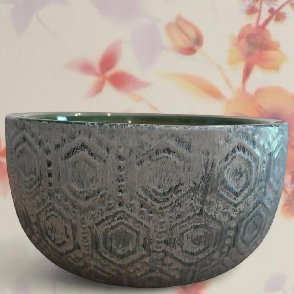 Vintage Style Geometric Ceramic Planter